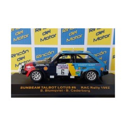 Talbot Sumbean Lotus Rally RAC 1982 N°6 Blomqvist-Cederberg - Miniatura Ixo 1/43
