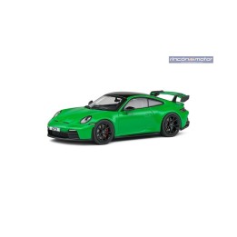 Porsche 911 (992) GT3 2022 Verde Pitón /Negro - Miniatura Solido 1/43