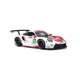 Miniatura Porsche 911 RSR N°91 2020 Bruni/Lietz/Makowiecki 24h Le Mans Blanco/Rojo - Bburago 1/24