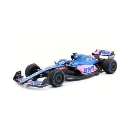 Miniatura Alpine A522 BWT GP Mónaco 2022 N°14 Fernando Alonso - Spark escala 1/18