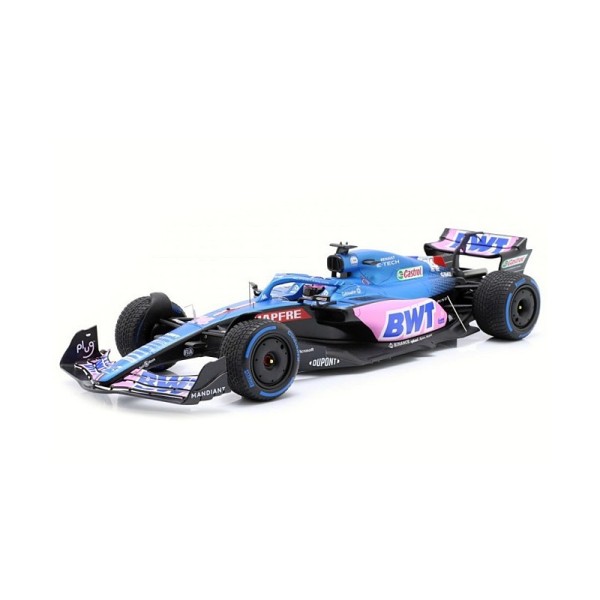 Miniatura Alpine A522 BWT GP Mónaco 2022 N°14 Fernando Alonso - Spark escala 1/18
