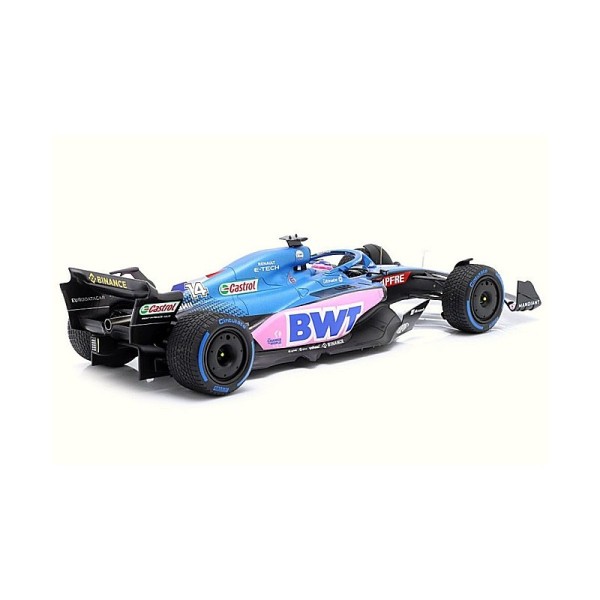 Miniatura Alpine A522 BWT GP Mónaco 2022 N°14 Fernando Alonso - Spark escala 1/18