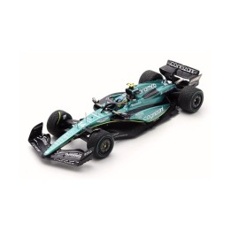 miniatura Aston Martin AMR23 N°14 Fernando Alonso GP Barhein 2023, Spark 1/18