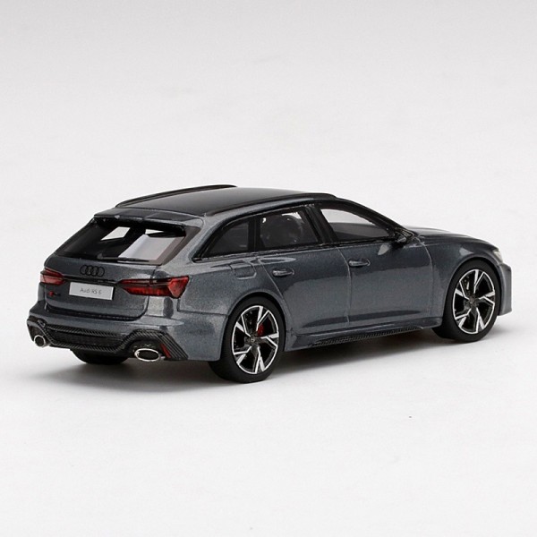 Miniatura Audi RS 6 Avant Daytona Grey 2019- TSM Model - 1/43