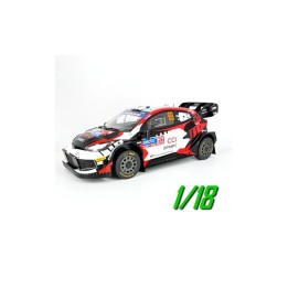 Miniatura Toyota Yaris Rally1 Hybrid Rallye Finlandia 2024 Nº69 Rovanpera / Haltunen - IXO 1/18