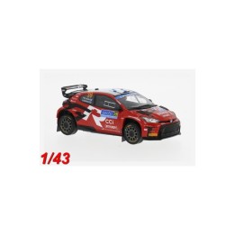 Toyota GR Yaris Rally2, Rally Finland 2024 Latvala-Hanninen Nº39, 1/43 Miniatura IXO