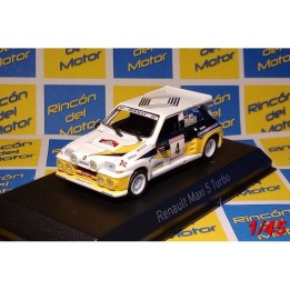 Renault 5 Maxi Turbo Rallye Prí­ncipe de Asturias 1986 N°4 Carlos Sainz-Antonio Boto - Miniatura Ixo Altaya 1/43