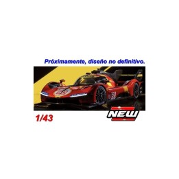 Miniatura Ferrari 499P N°51 24 Horas de Le Mans WEC 2025 Fuoco/Molina/Nielsen - Bburago - 1/43