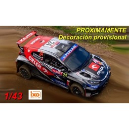 Toyota GR Yaris Rally2 Rallye de Chile 2025 Nº24 K.Kajetanowicz/M.Szczepaniak - Miniatura Ixo 1/43,Kayetan Kajetanowicz,2025