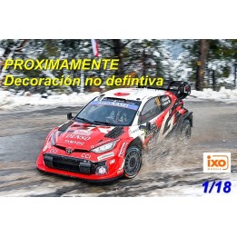 Toyota GR Yaris Rally1 WRC Rallye Monte Carlo 2026 Nº18 Katsuta-Johnston - Miniatura Ixo 1/43