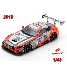 Mercedes-AMG GT3 N°47 Team Mann Filter - 24H Nürburgring 2018 Baumann-Mortara-v.d.Zande-Juncadella - Miniatura Spark 1/43