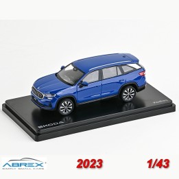 Skoda Kodiaq II 2023 Azul - Miniatura Abrex 1:43
