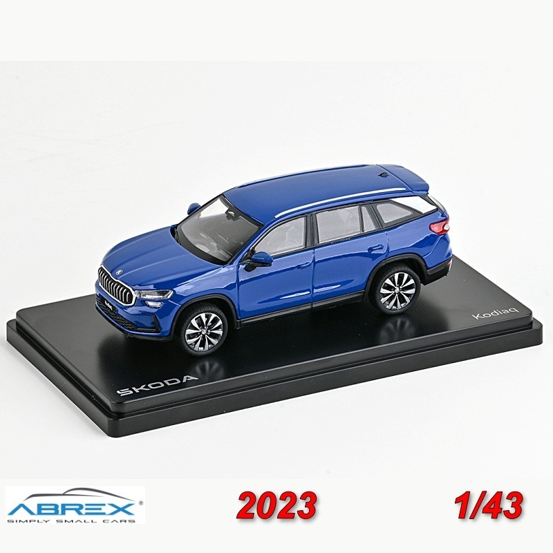Skoda Kodiaq II 2023 Azul - Miniatura Abrex 1:43