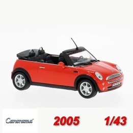 BMW Mini Cabrio 2005 Naranja - Miniatura Cararama 1:43